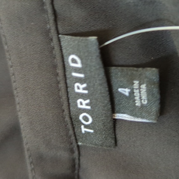 Torrid Georgette Zip-Front Dolman Tunic Blouse 4X - Picture 15 of 16